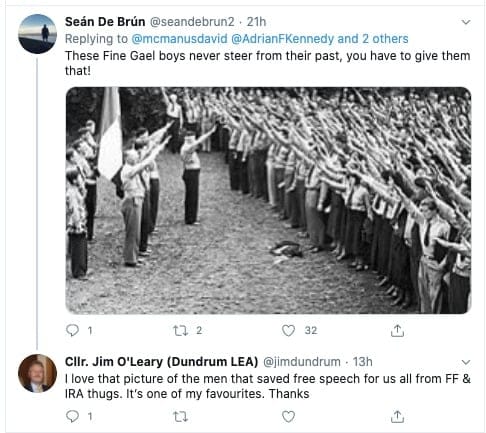 Calls For Public Apology Over “Fascist Comments” From Fine Gael