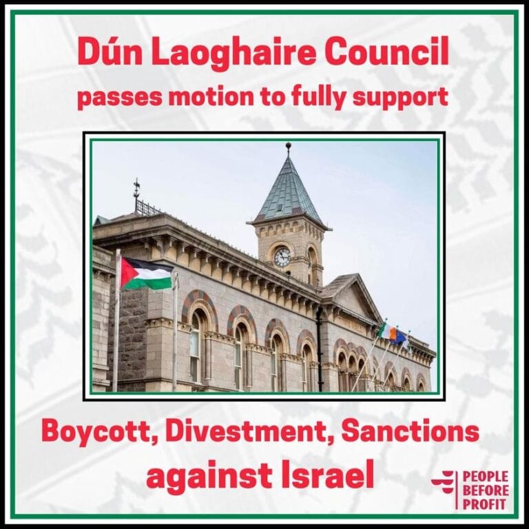 Press Release: Dún Laoghaire Rathdown County Council Passed People Before Profit Bds Motion