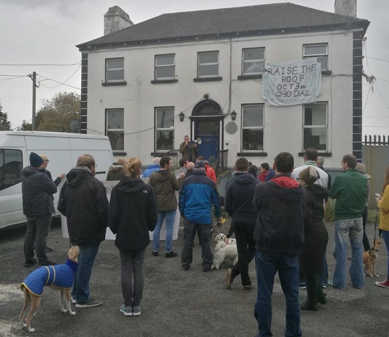 Housing Activists Occupy Glebe House, Crumlin