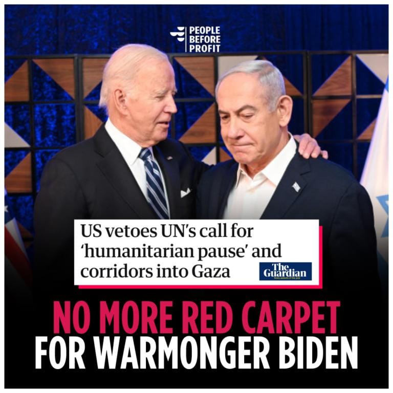 Biden Supports The War Criminal