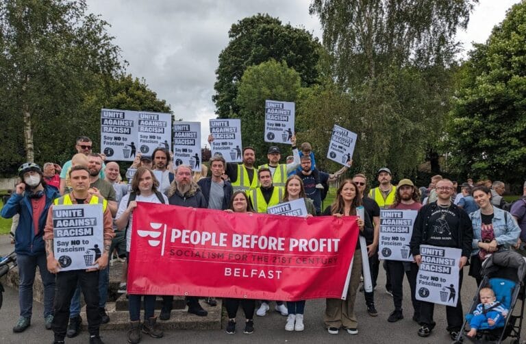 Huge Protest Against Fascists In Dunmurry