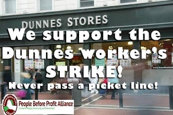 SUPPORT THE DUNNES WORKERS