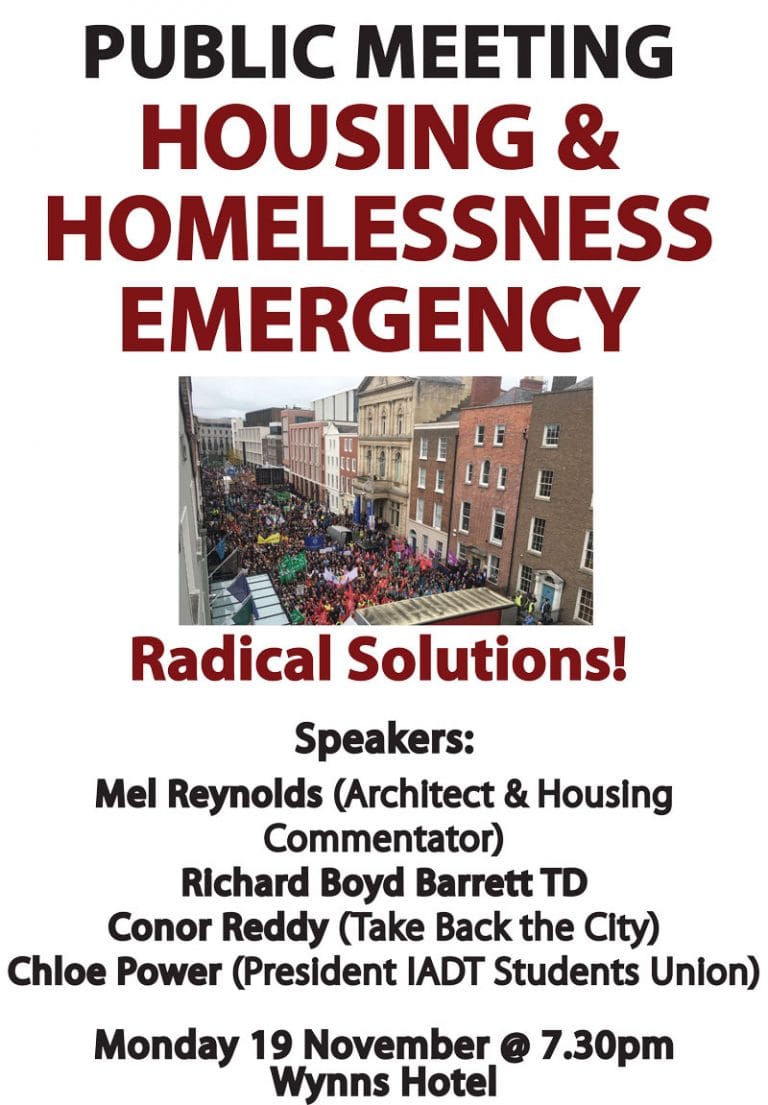 Nov 19Th: Housing And Homelessness Emergency, Wynns Hotel