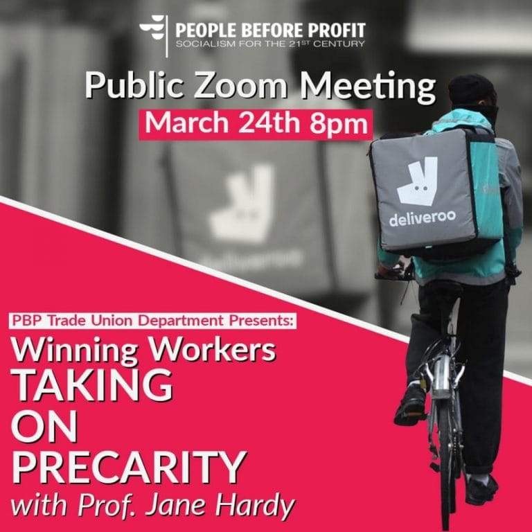 ‘Winning Workers – Taking On Precarity’: Worker’s Forum Wed 8Pm 24 March