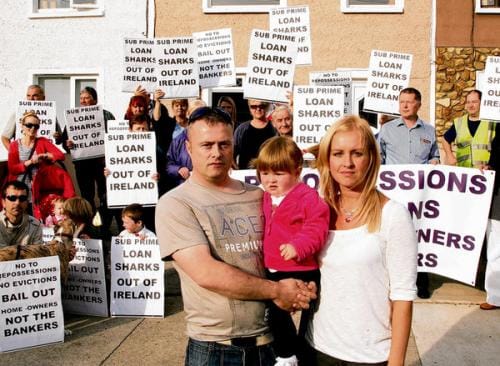 Attempt to sell repossessed home provokes protest