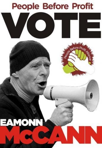 Election Manifesto: Eamonn McCann, People Before Profit Alliance, Derry