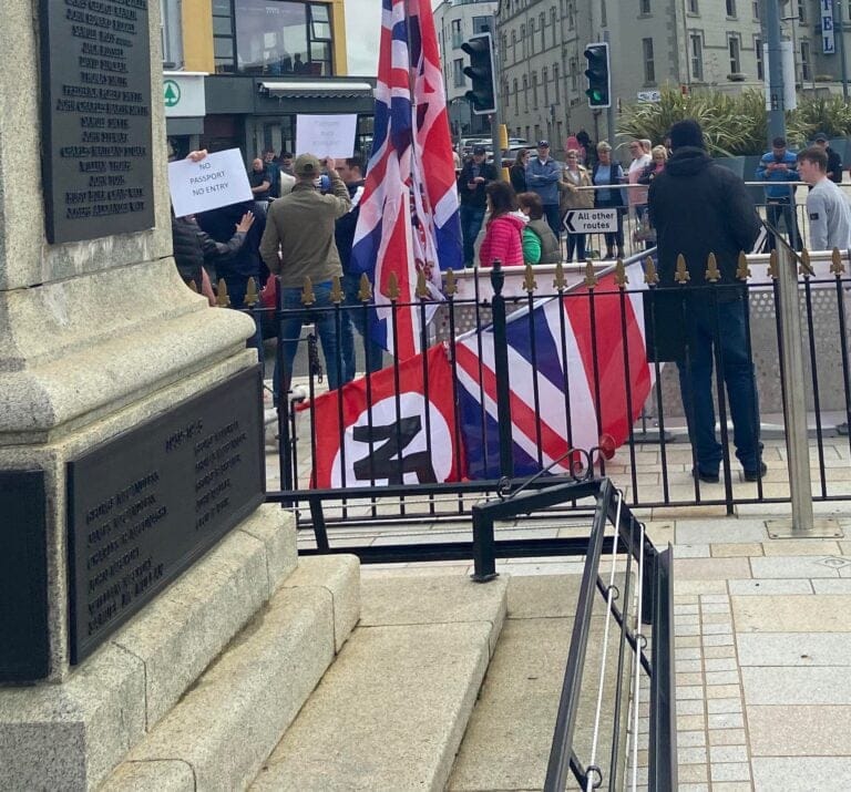 Socialist Counter-Protestors Embarrass National Front In Portrush