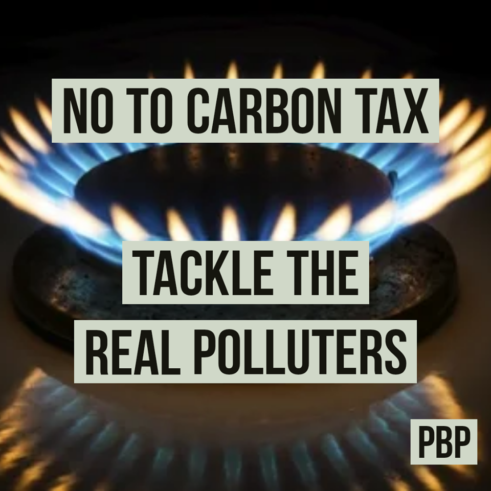 No To Carbon Tax People Before Profit