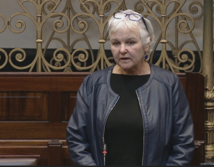 People Before Profit's Deputy Bríd Smith in the Dáil chamber