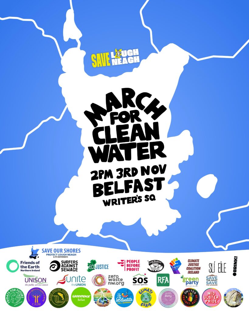  Join the March for Clean Water 2pm 3 Nov Belfast