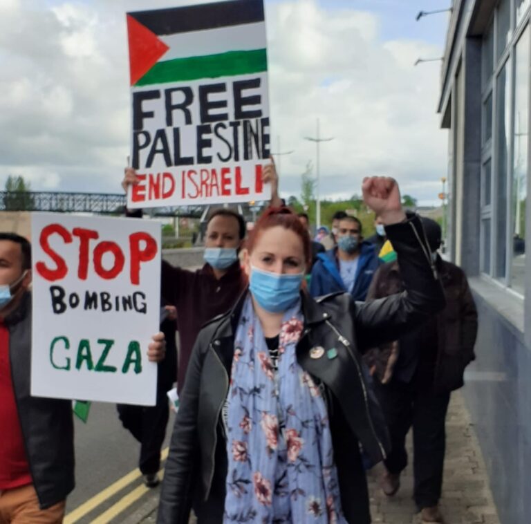 Cllr Adrienne Wallace People Before Profit Carlow Palestine Protest